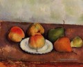 Nature morte Assiette et Fruit 2 Paul Cézanne